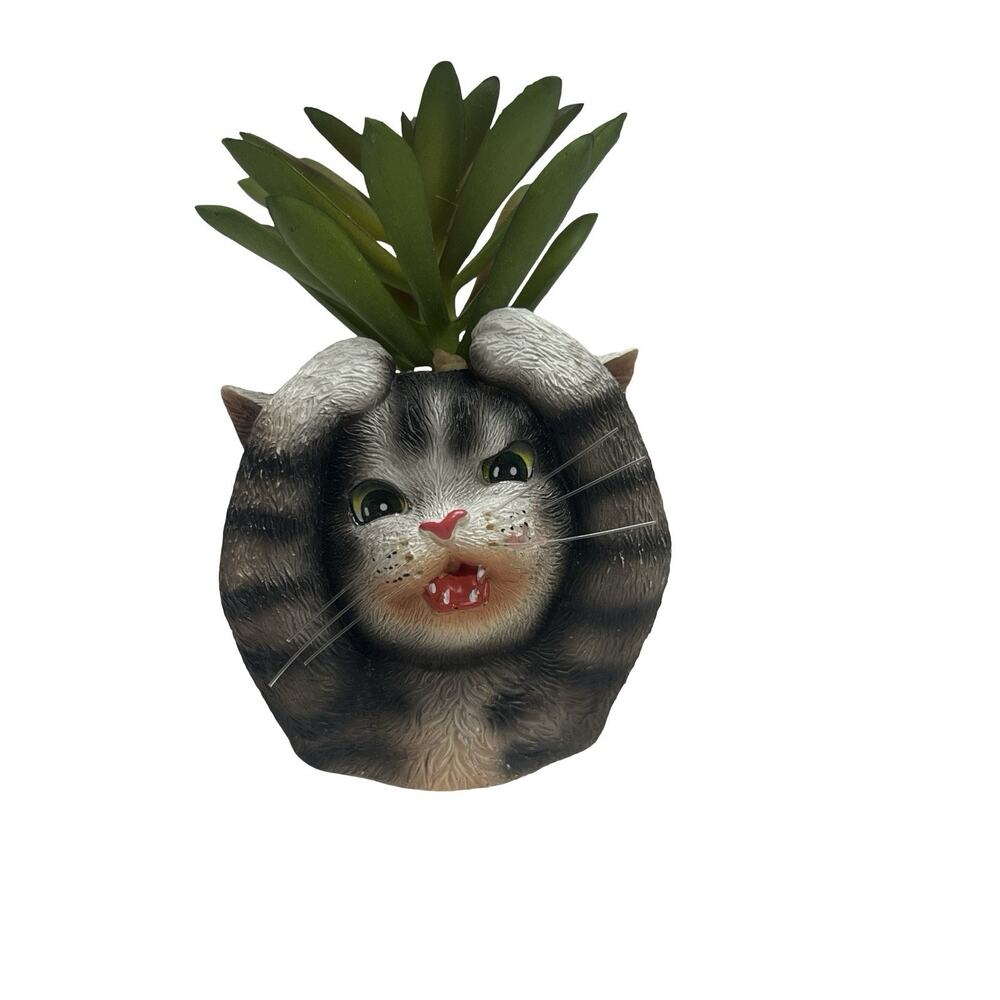 The Bradford Exchange Purr-fect Planters Cat Figurine Kayomi Harai Pickels